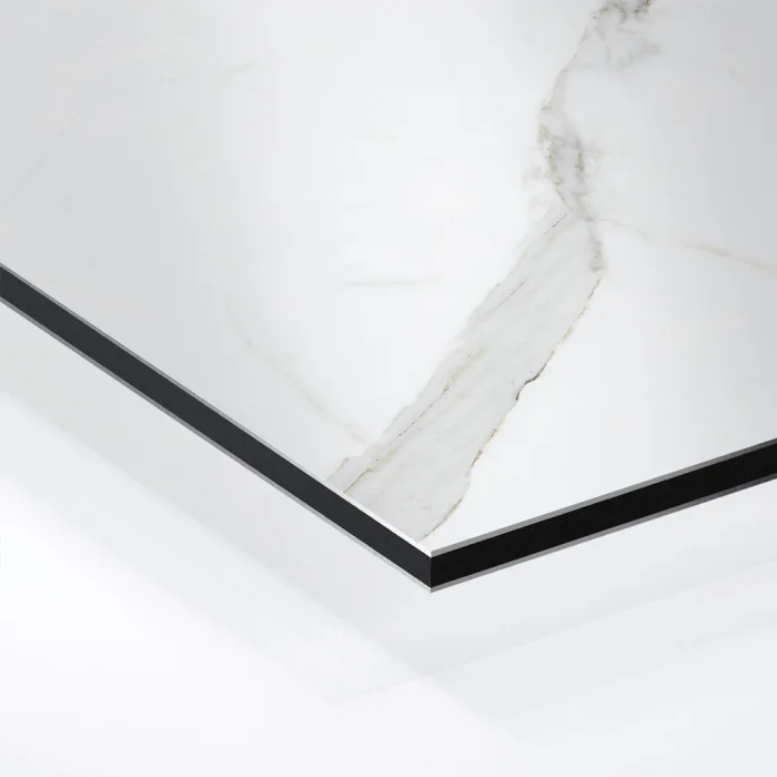 Küchenrückwand Platte Marmordesign mit Grauen Adern Hover-Bild