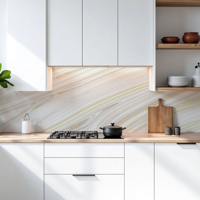 Küchenrückwand Platte Marmoroptik Edle Stein Marmorierung Artikelbild 1