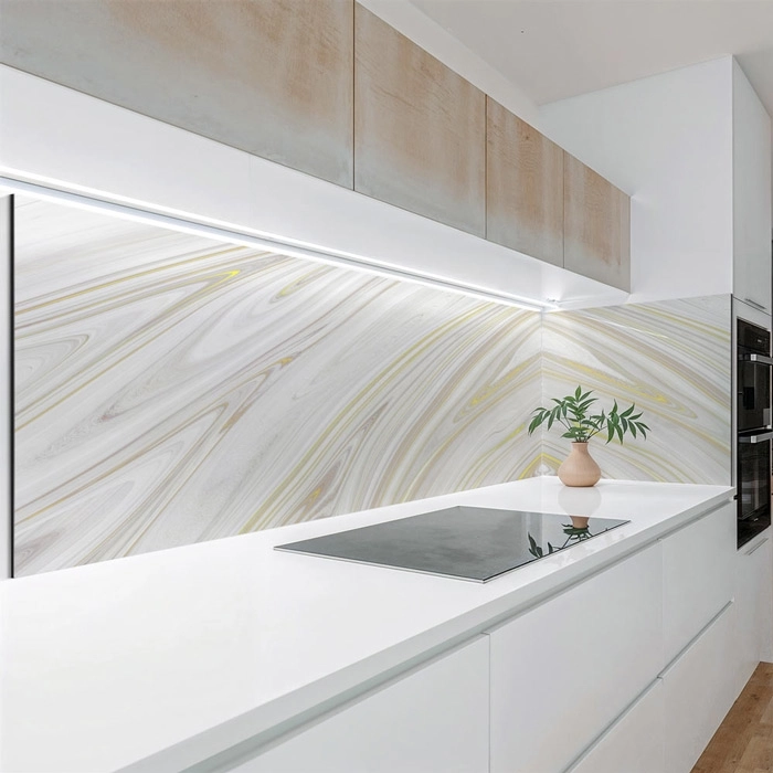 Küchenrückwand Platte | Marmoroptik Edle Stein Marmorierung