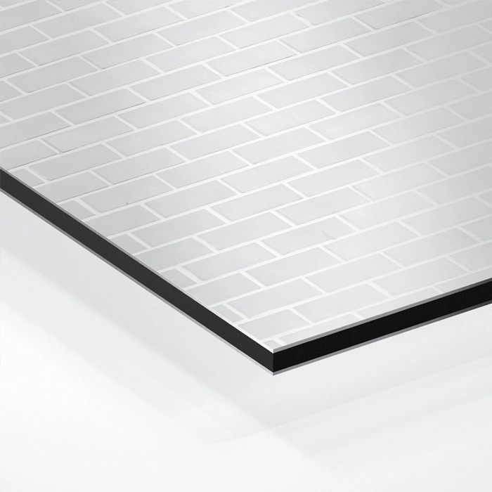 Küchenrückwand Platte Heller Ziegel Look Hover-Bild