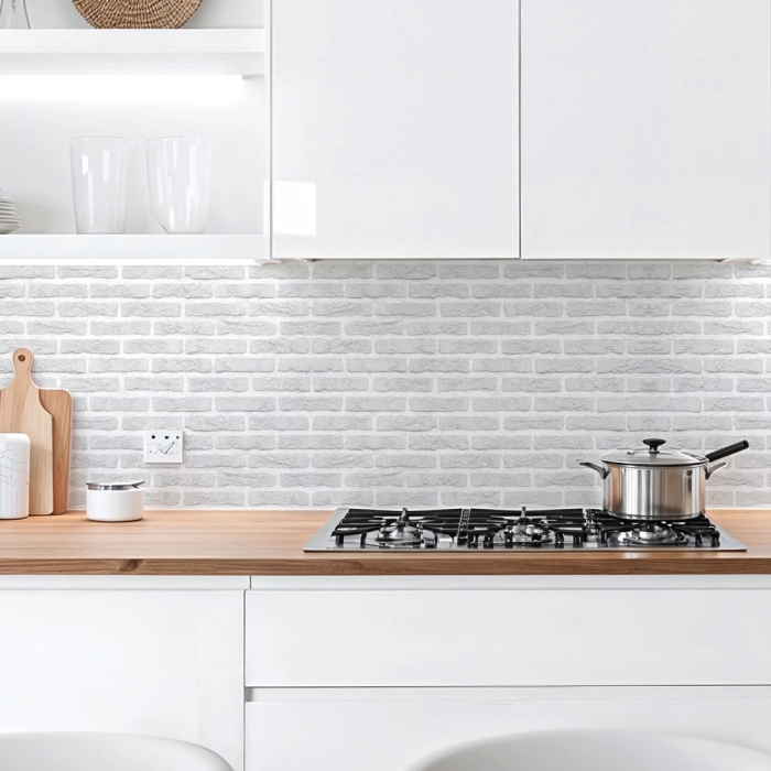 Küchenrückwand Platte Helle Backsteine Artikelbild 1
