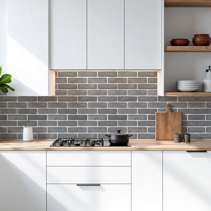 Küchenrückwand Platte Urbanes Ziegel Design Artikelbild 1