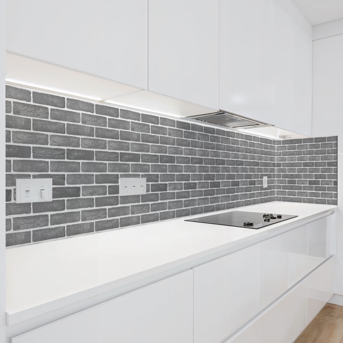 Küchenrückwand Platte | Urbanes Ziegel Design