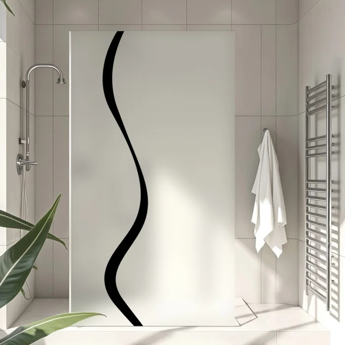 Sichtschutzfolie Dusche | Line