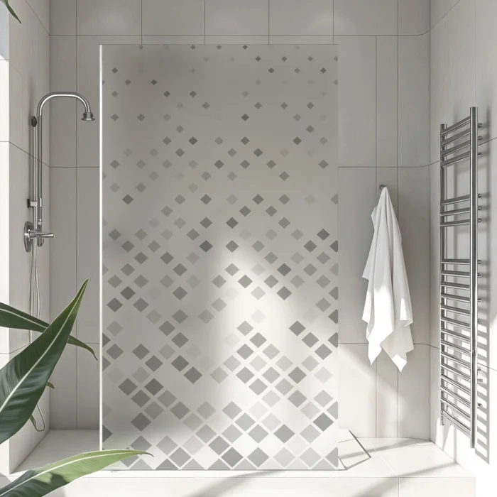 Sichtschutzfolie Dusche Pixel
