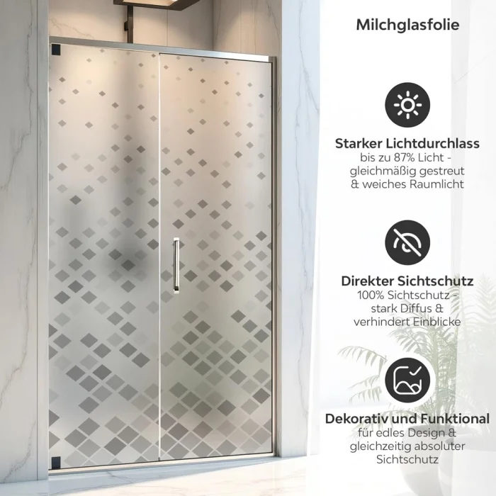 Sichtschutzfolie Dusche Pixel
