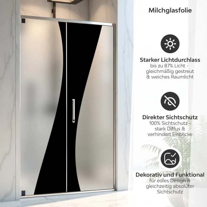 Sichtschutzfolie Dusche Curve