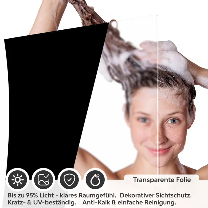 Sichtschutzfolie Dusche Curve