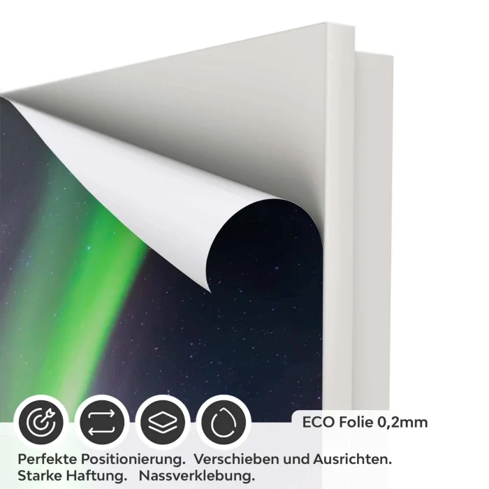Türfolie Highway unter Polarlichter ECO Folie