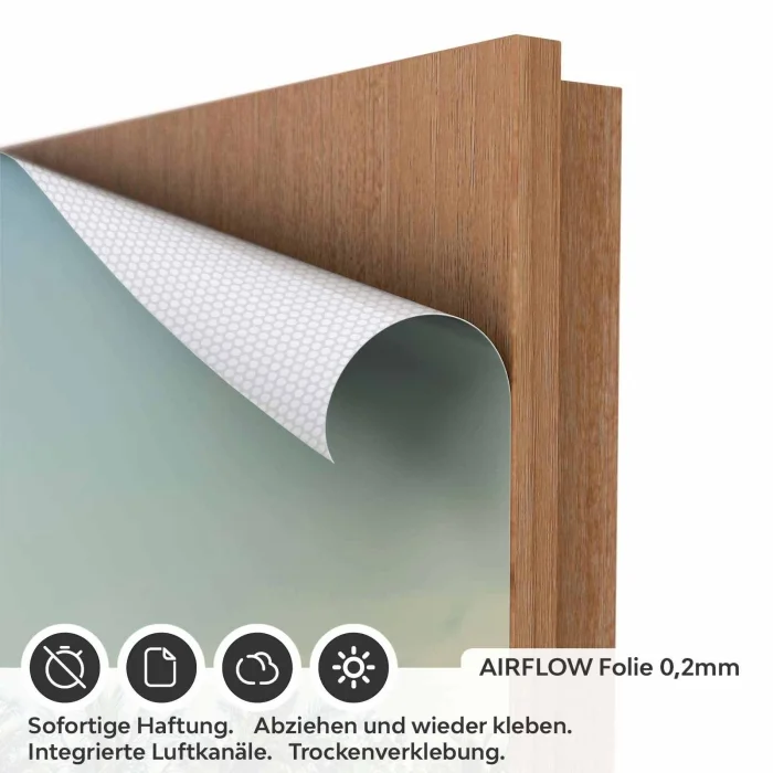 Türfolie Steg zur Insel AIRFLOW Folie