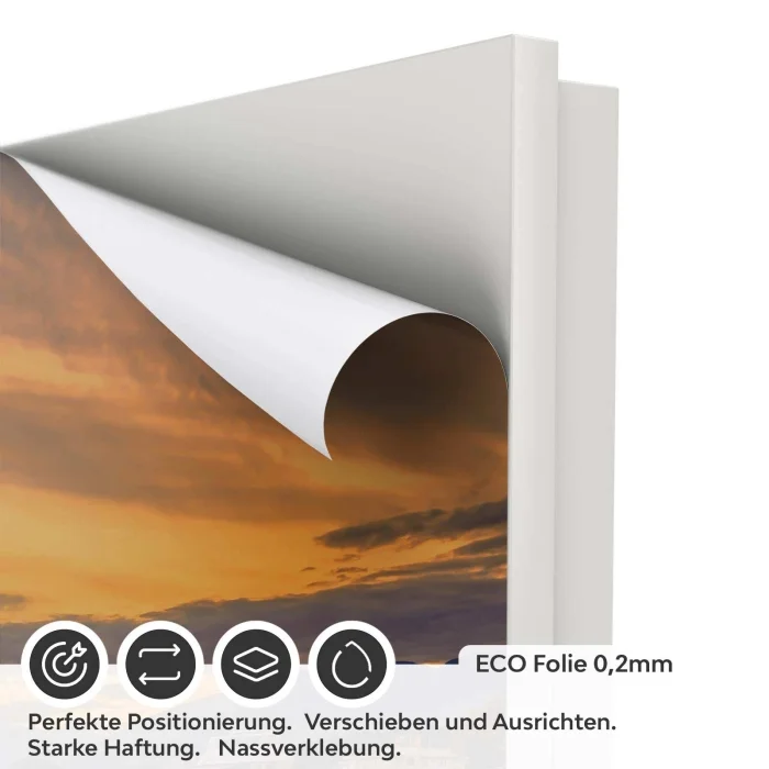 Türfolie Steg bei Sonnenuntergang ECO Folie