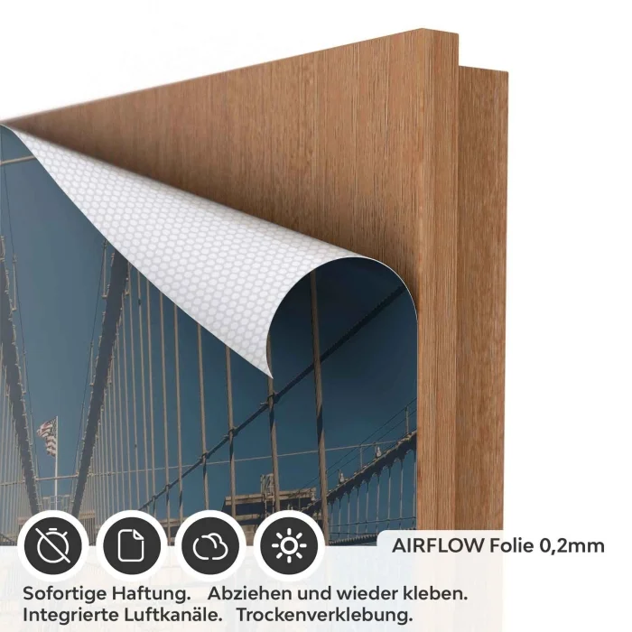 Türfolie Brooklyn Bridge AIRFLOW Folie