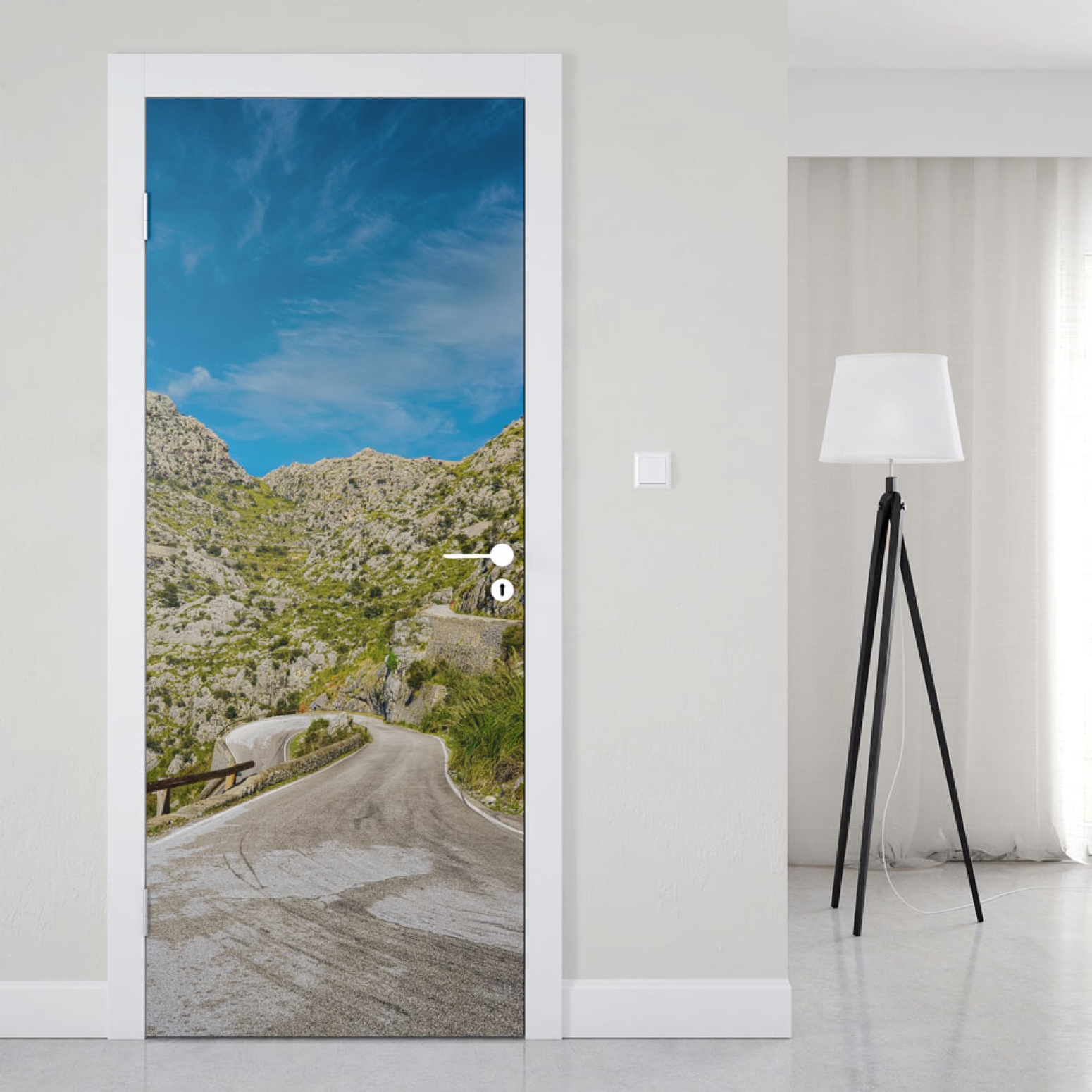 Türfolie Sardinien Straße Sa Calobra