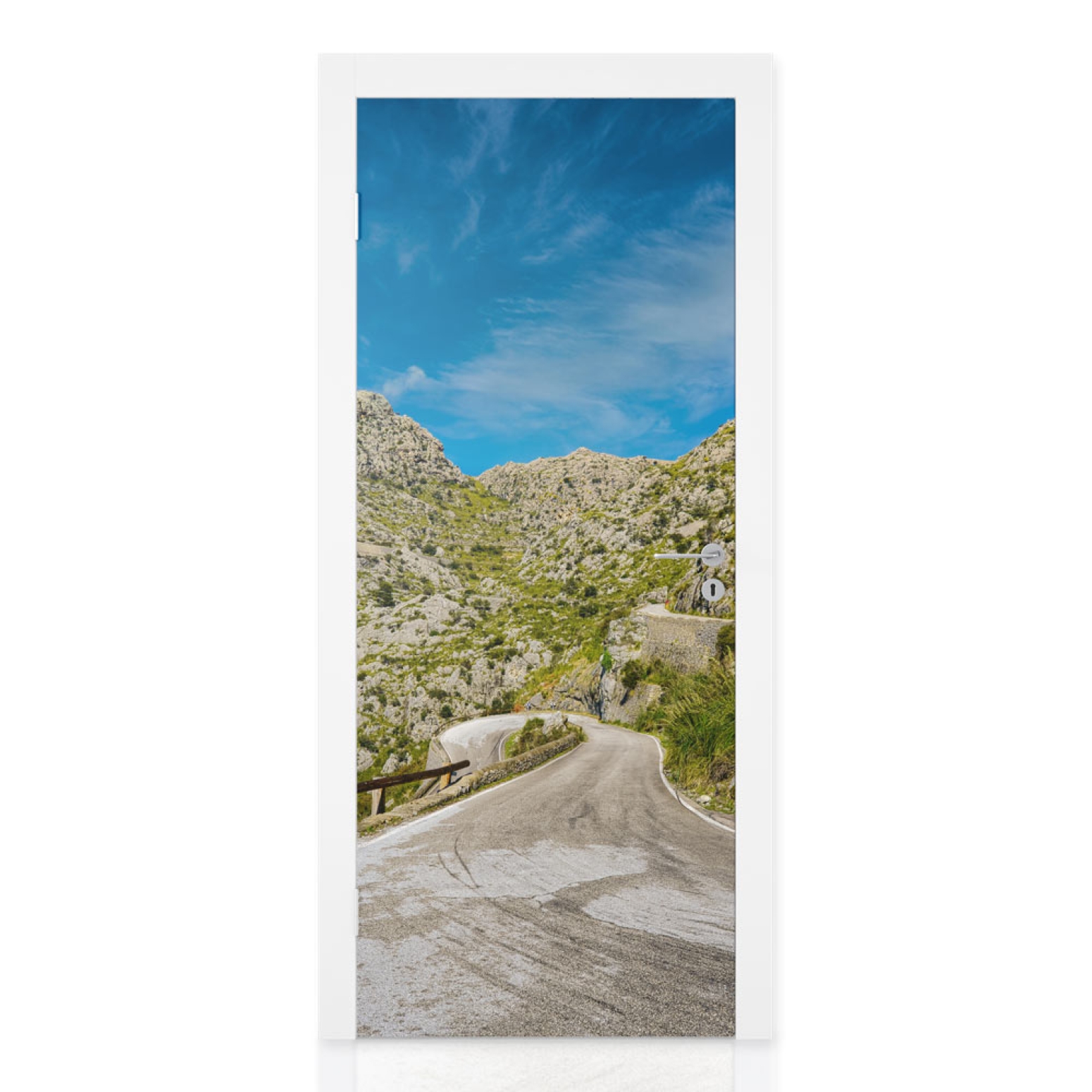 Türfolie Sardinien Straße Sa Calobra Hauptbild 1