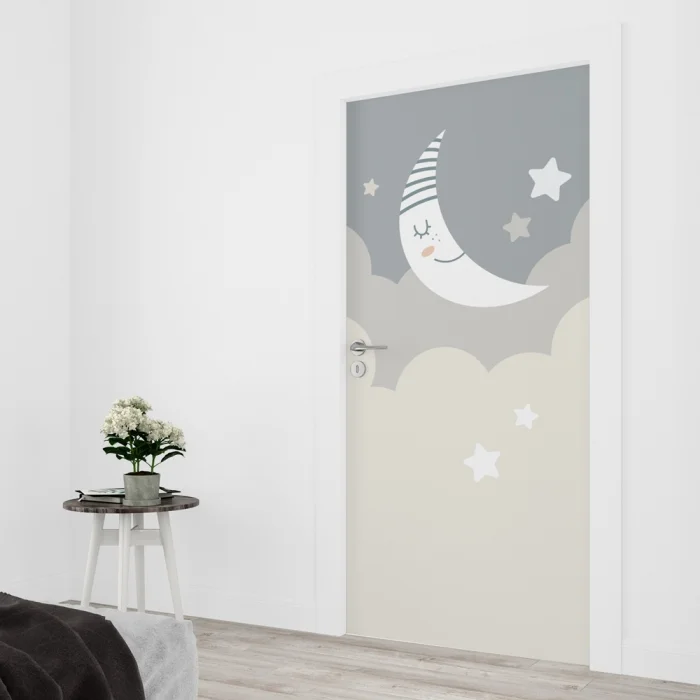 Türfolie Kinderzimmer Mondschein Artikelbild 2