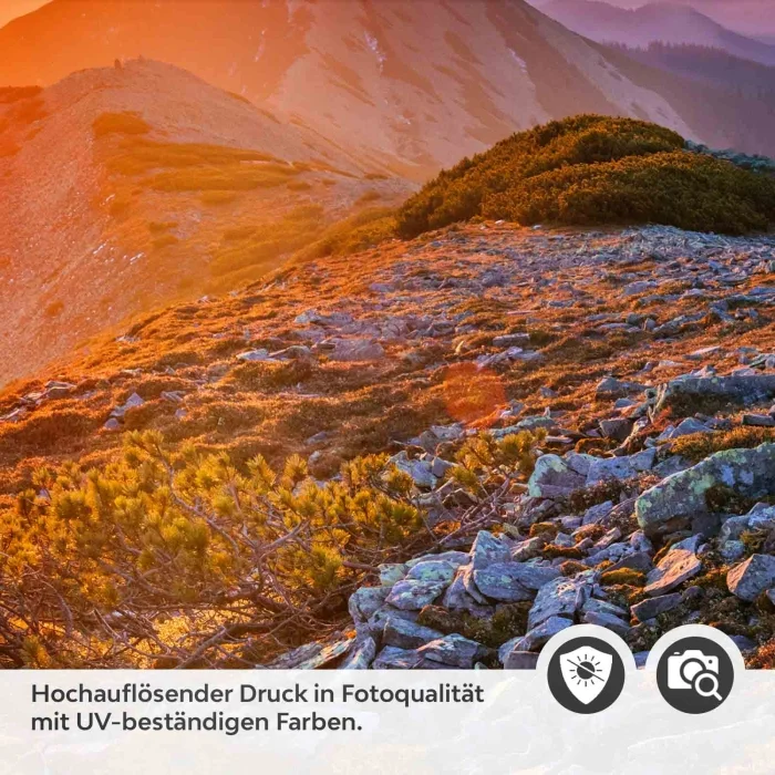 Türfolie Abendlicht in den Bergen Detailbild 2