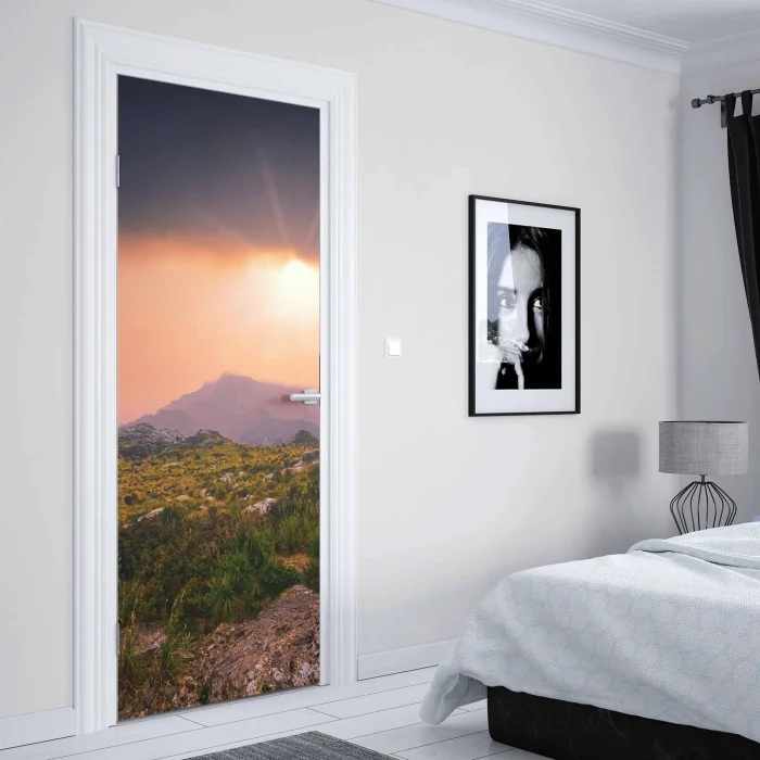 Türfolie Goldenes Bergpanorama Artikelbild 2