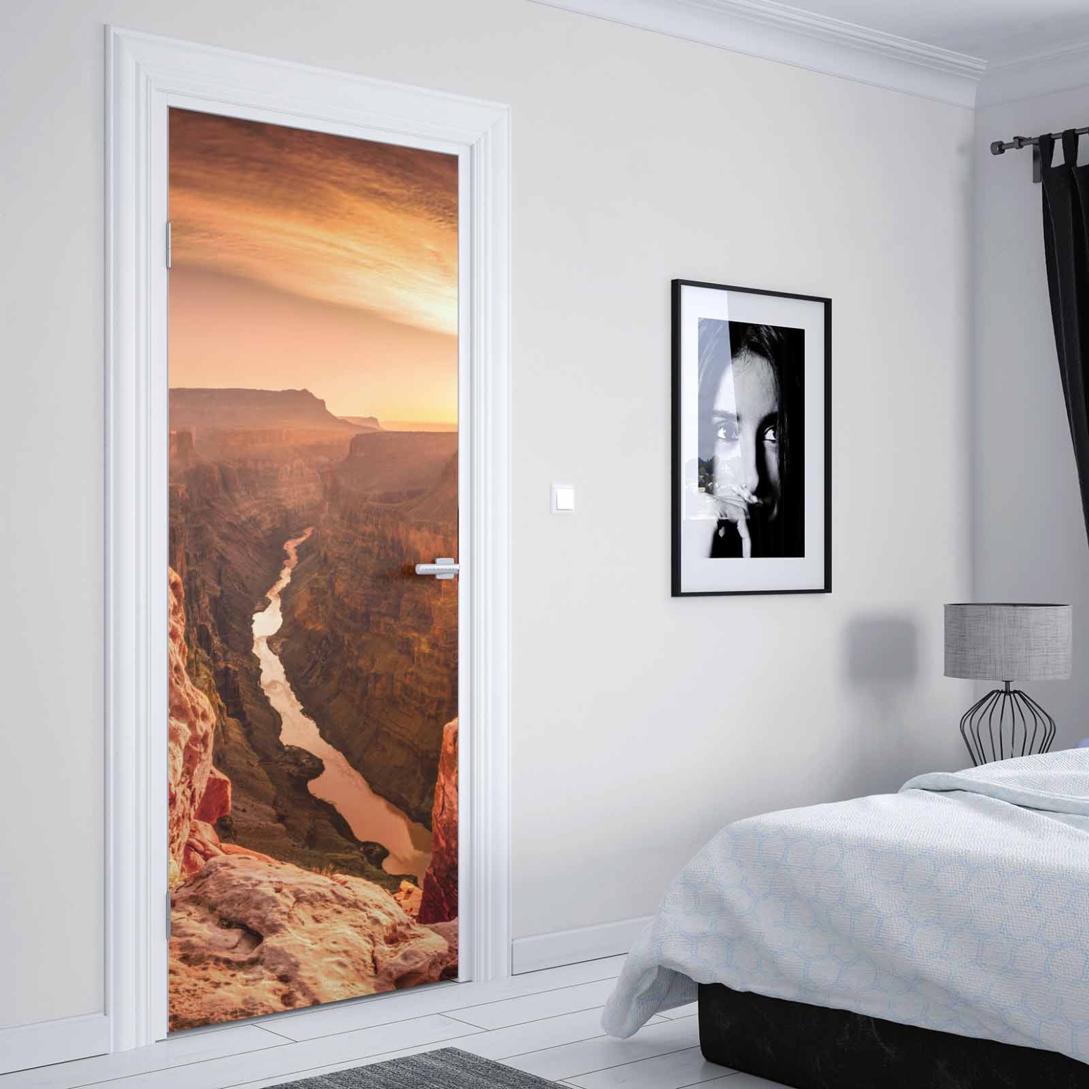 Türfolie Goldener Fluss im Canyon Artikelbild 2
