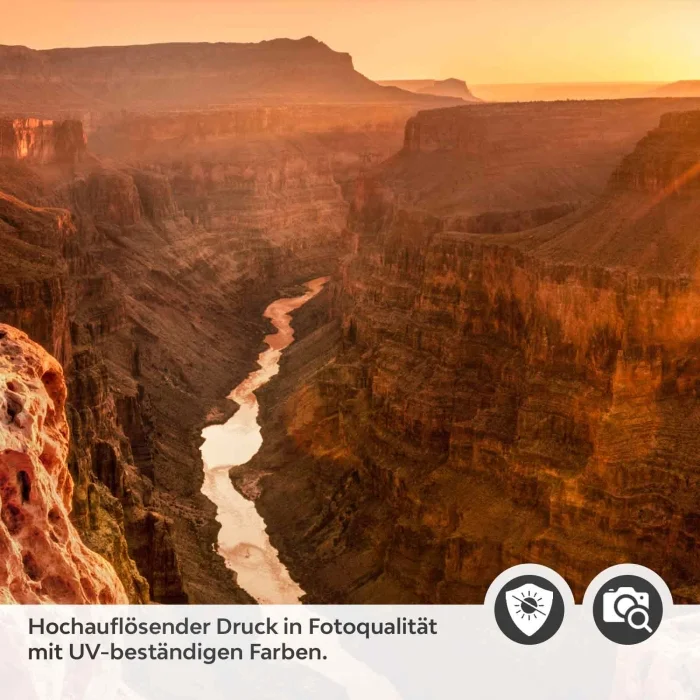 Türfolie Goldener Fluss im Canyon Detailbild 2