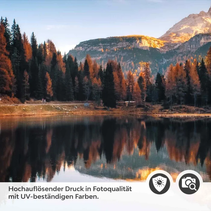Türfolie Herbstliche Spiegelungen am See Detailbild 2