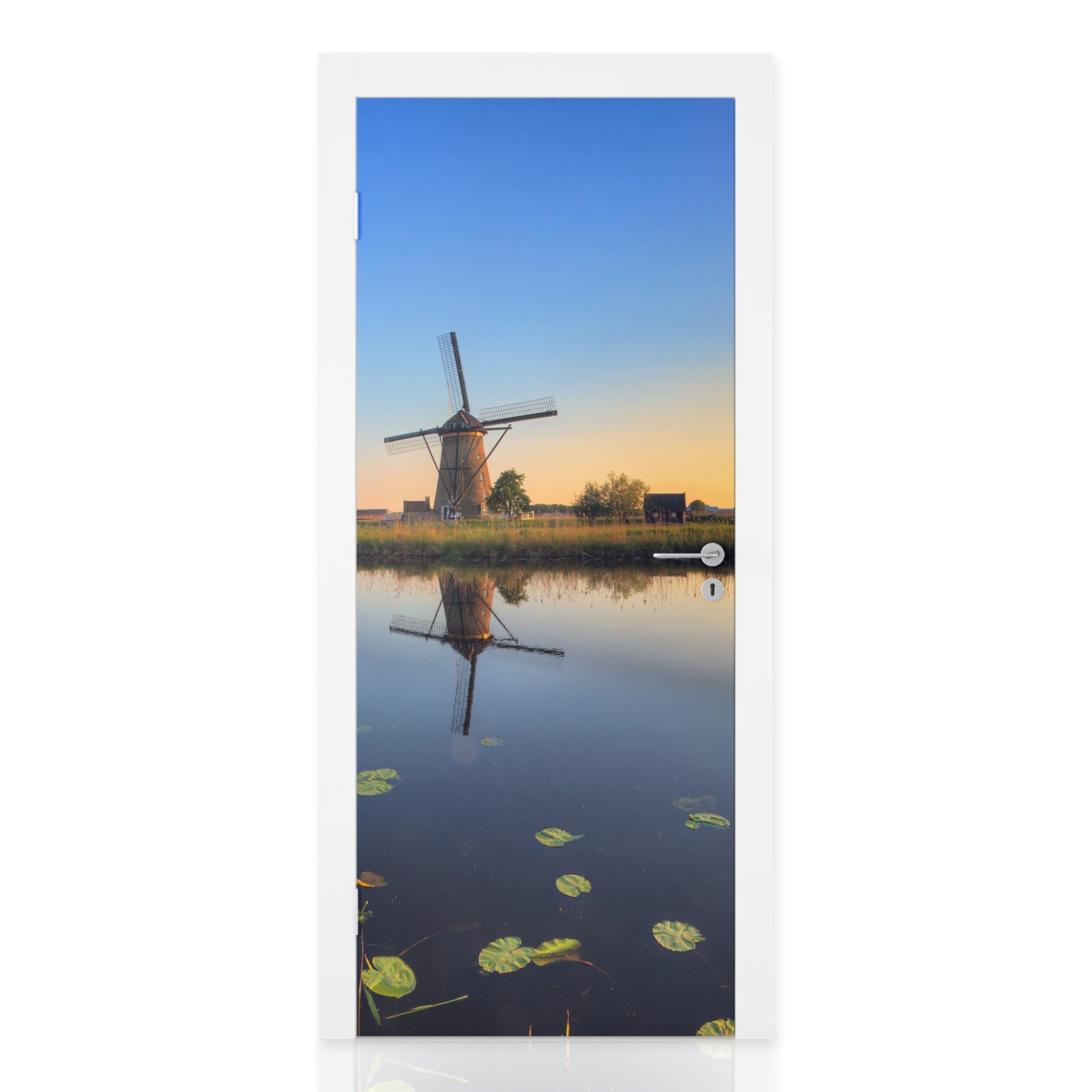 Türfolie Windmühlen Kinderdijk Hauptbild