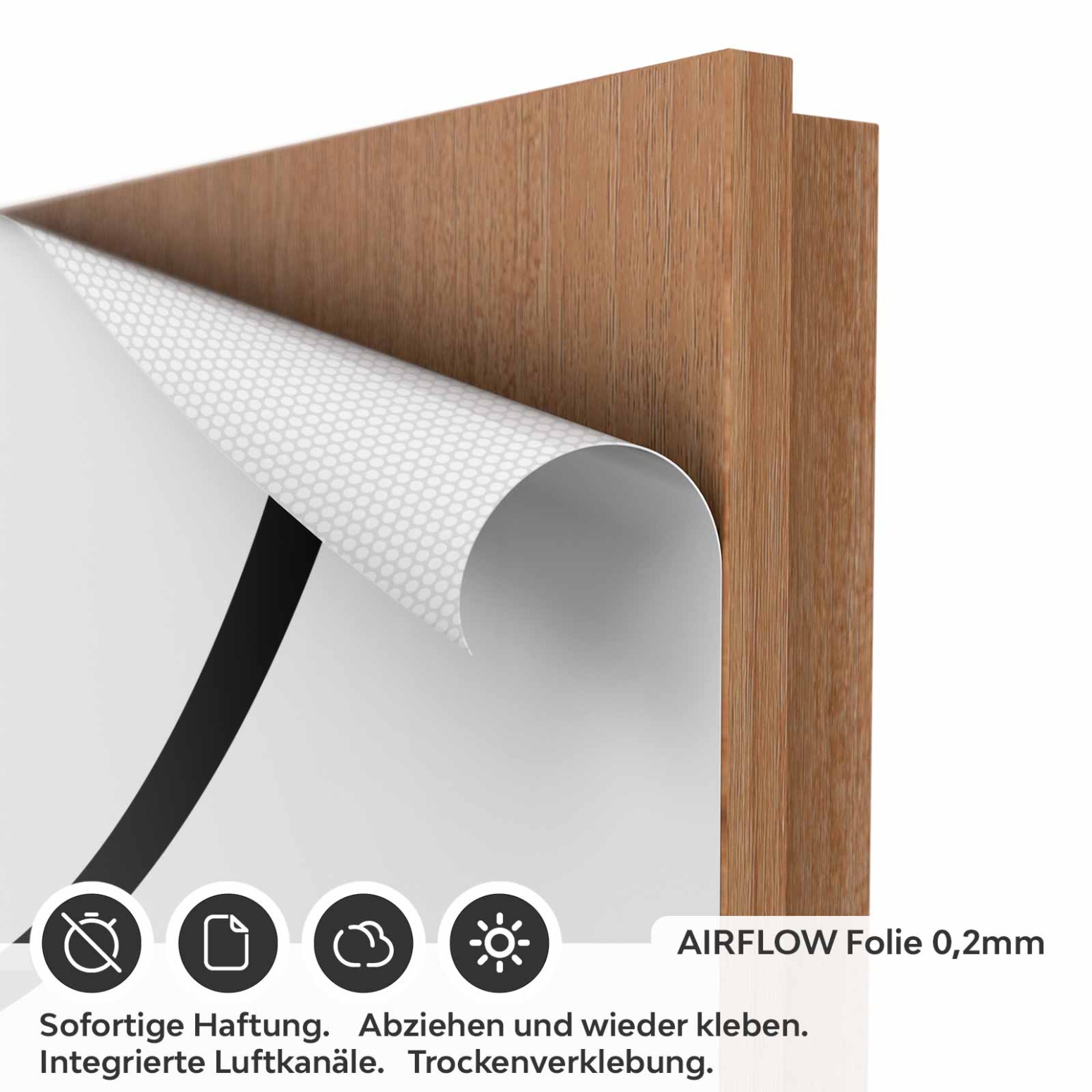 Türfolie geschwungene Linie AIRFLOW Folie