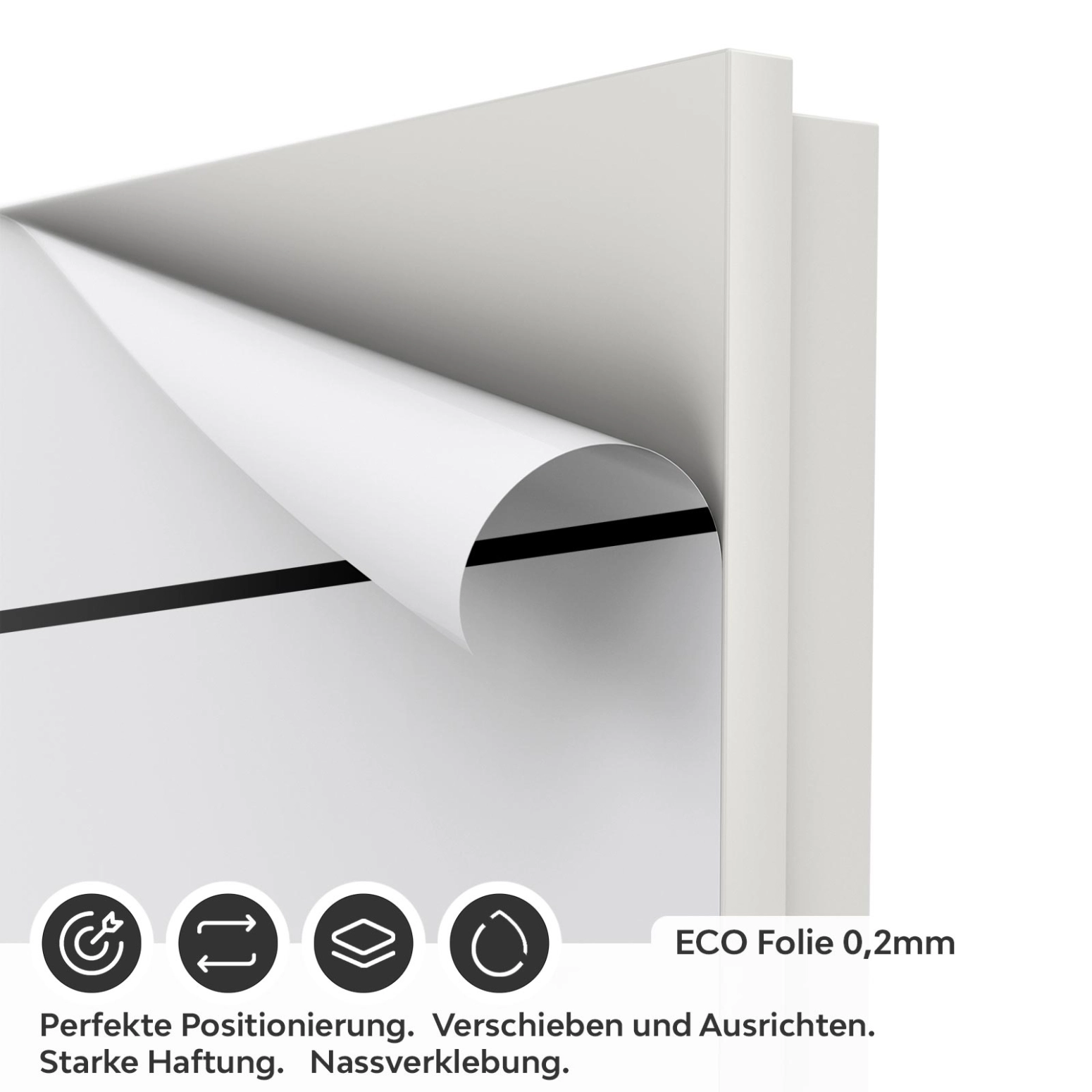Türfolie Linien horizontal ECO Folie