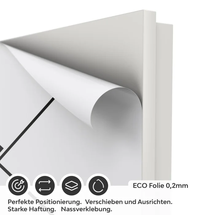 Türfolie Linien & Punkte ECO Folie
