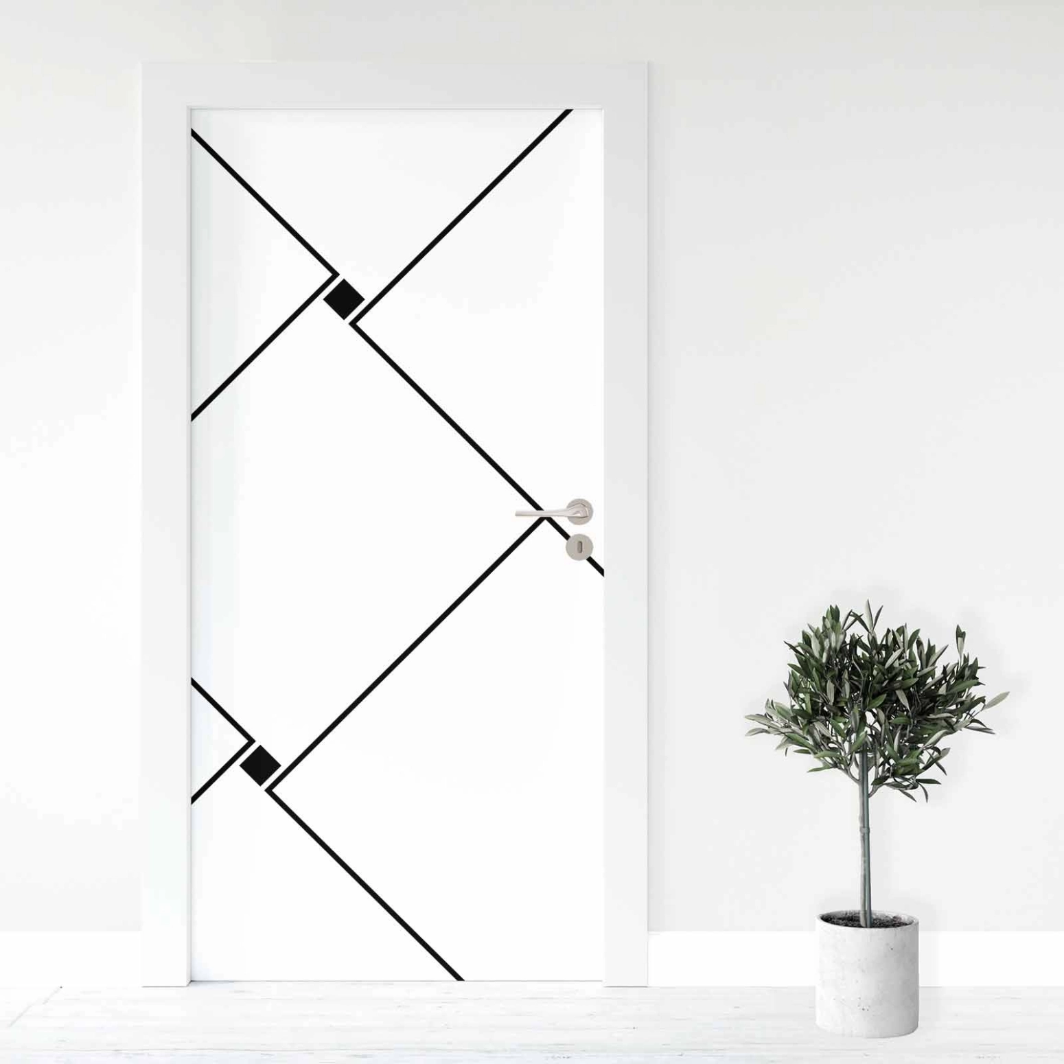 Türfolie Linien & Punkte Artikelbild 1