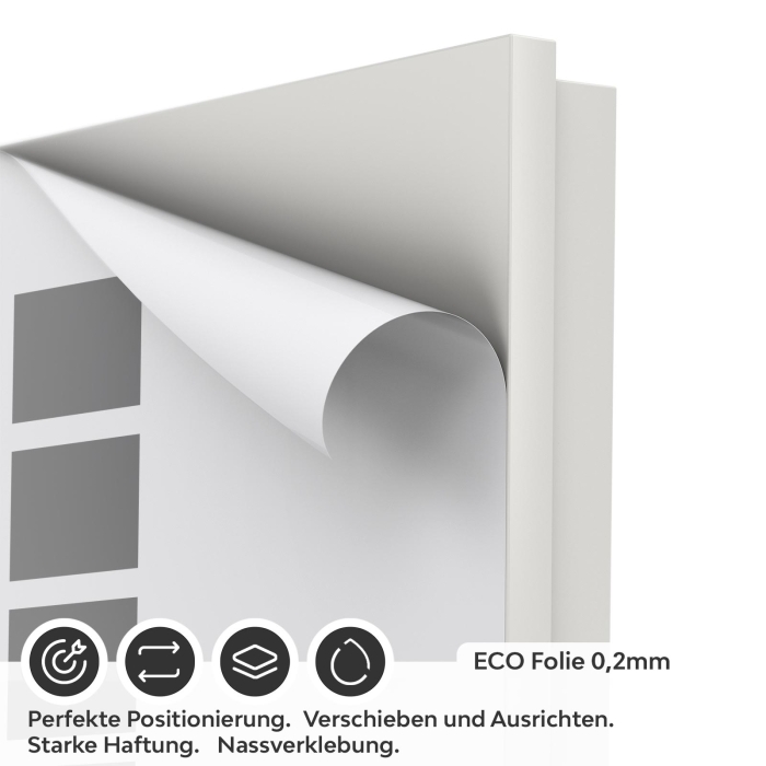 Türfolie graue Kachel ECO Folie