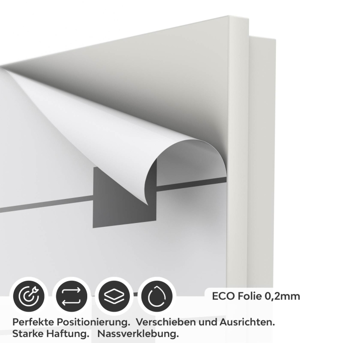 Türfolie Quadrate & Linien ECO Folie