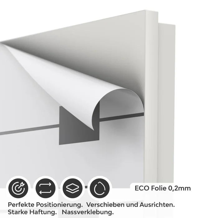 Türfolie Quadrate & Linien ECO Folie