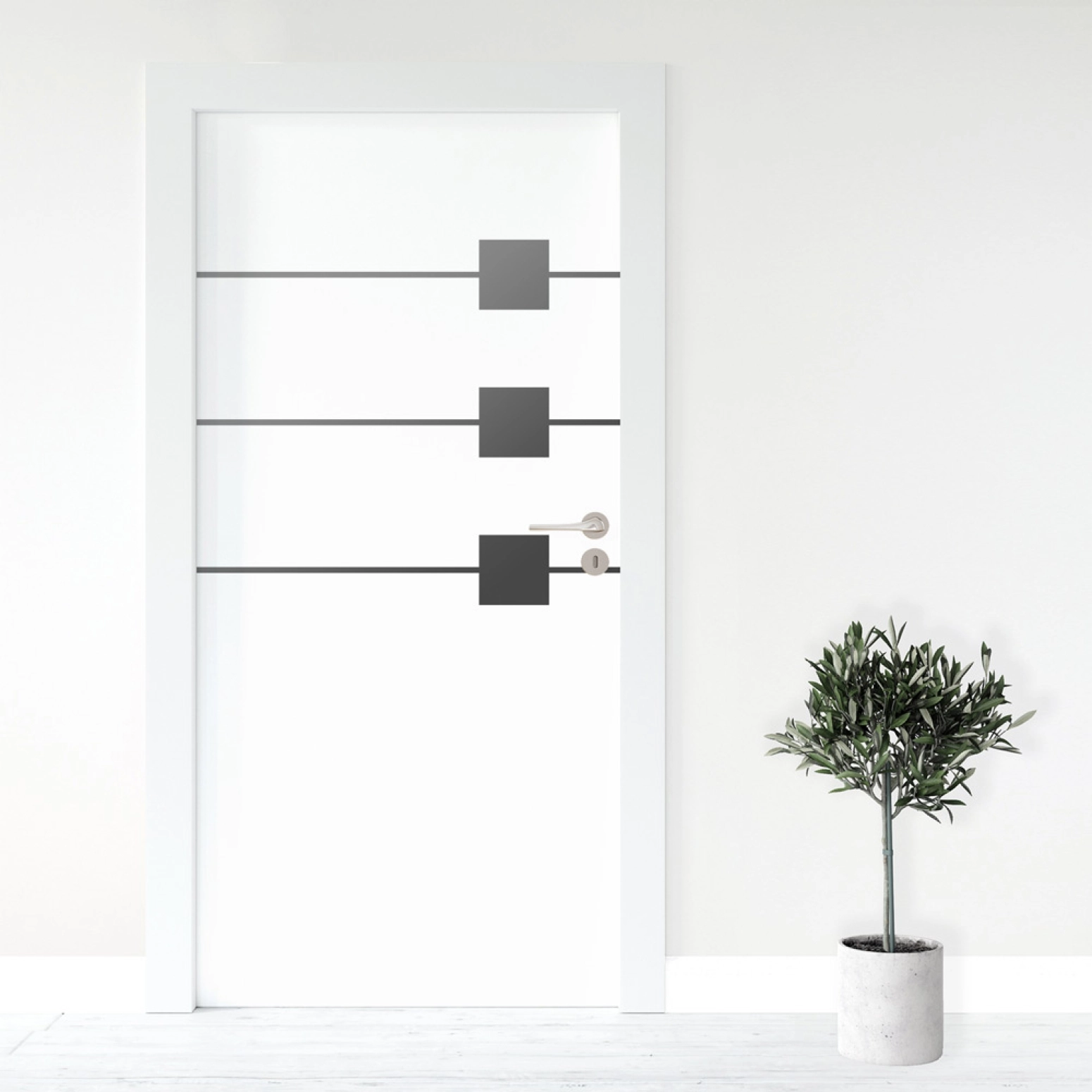 Türfolie Quadrate & Linien Artikelbild 1