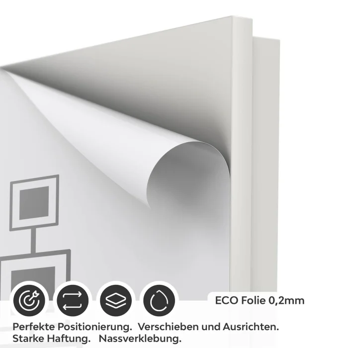 Türfolie altmodische Quadrate ECO Folie