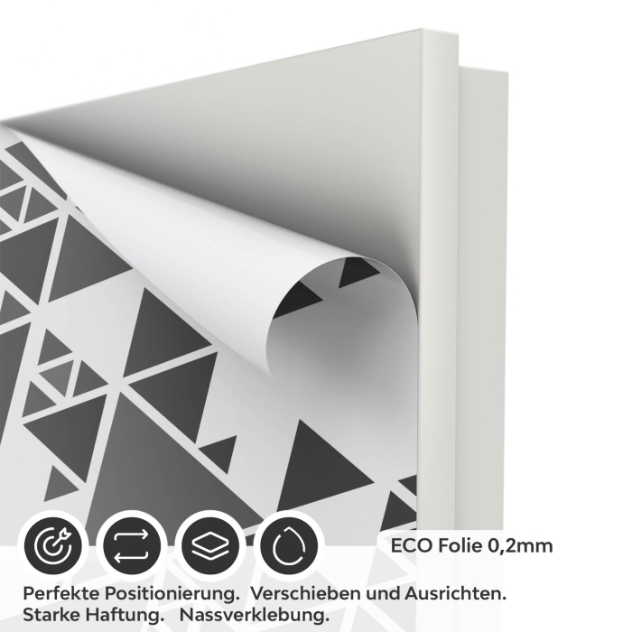 Türfolie Dreieck Muster ECO Folie