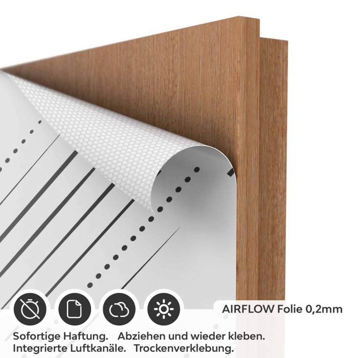 Türfolie gepunktete Linien AIRFLOW Folie