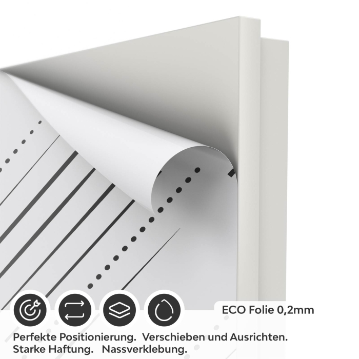 Türfolie gepunktete Linien ECO Folie
