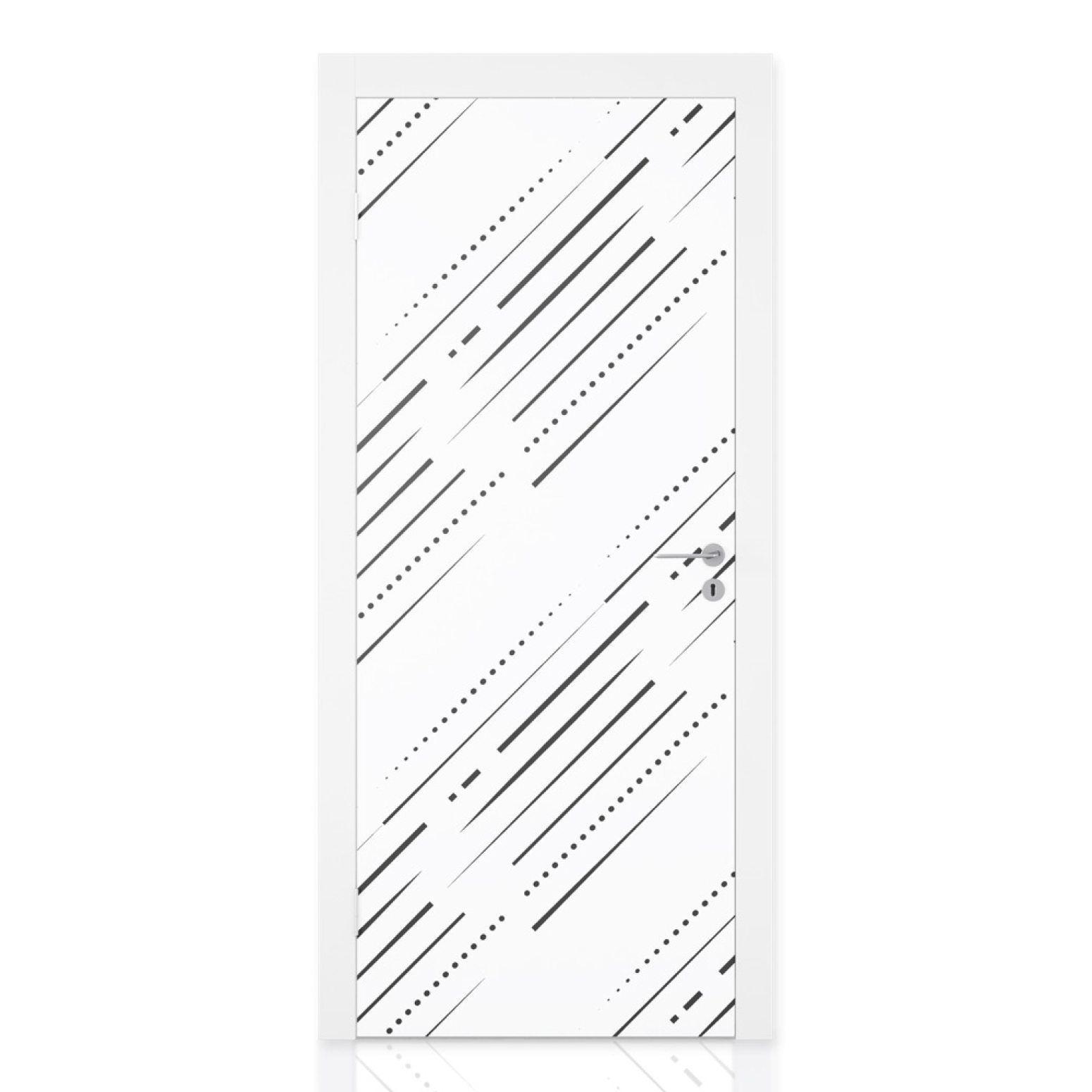 Türfolie gepunktete Linien