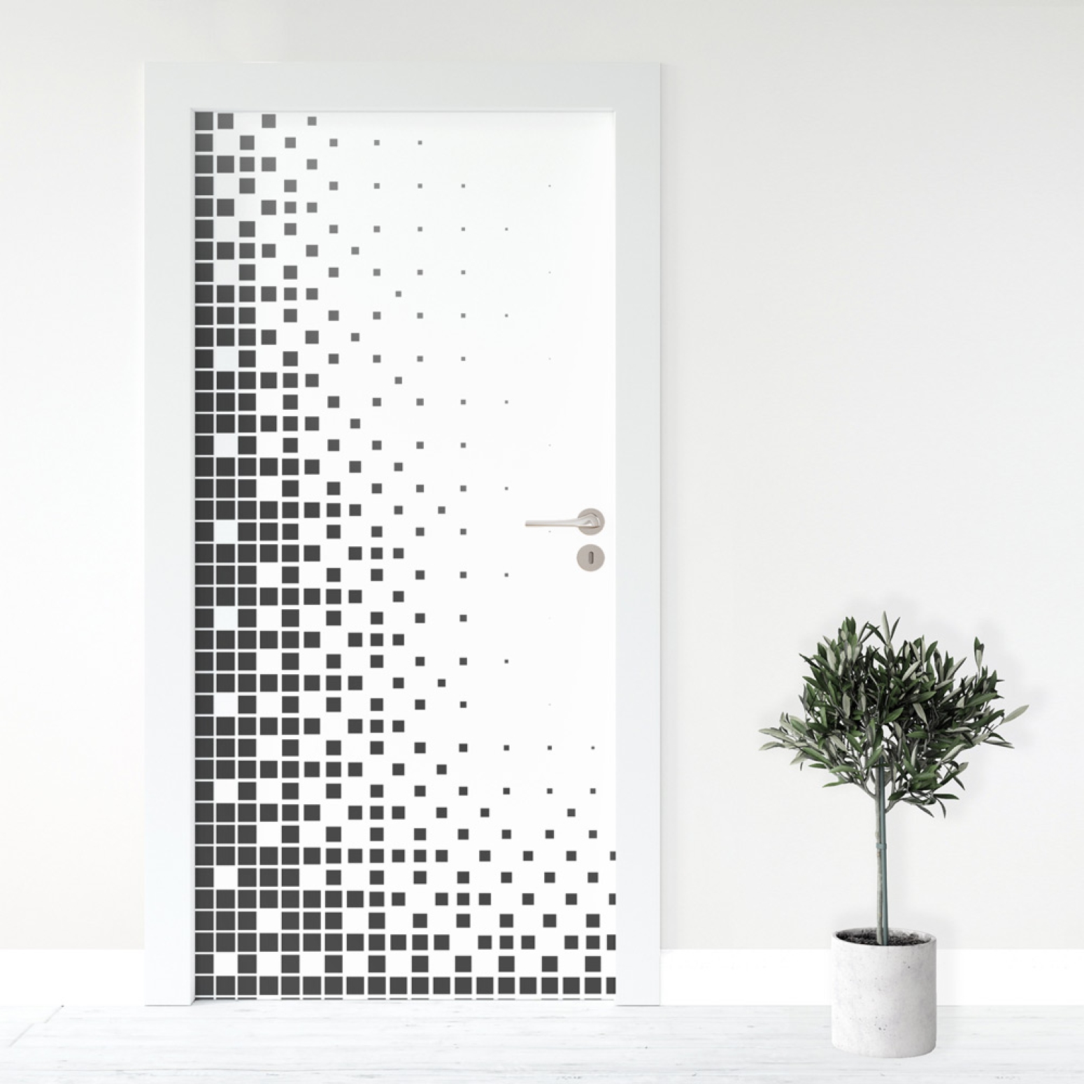 Türfolie quadratische Mosaik Muster Artikelbild 1