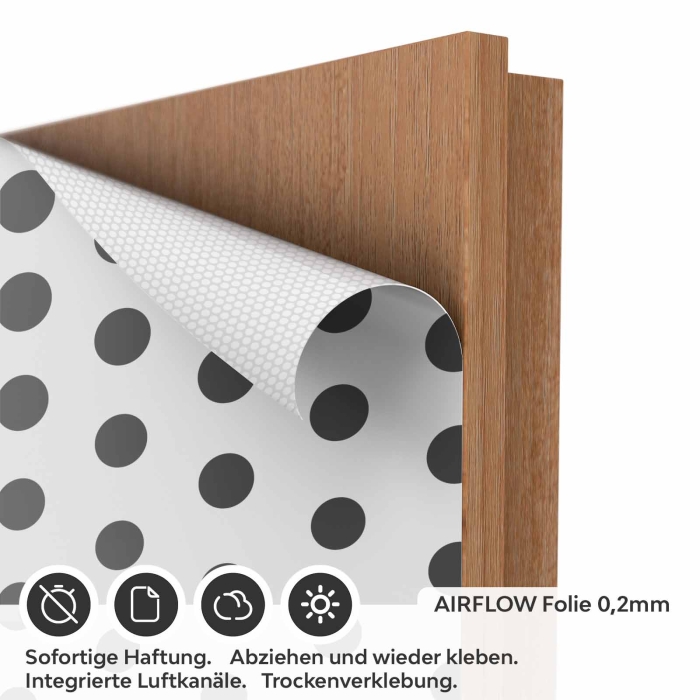 Türfolie getupfte Punkte AIRFLOW Folie