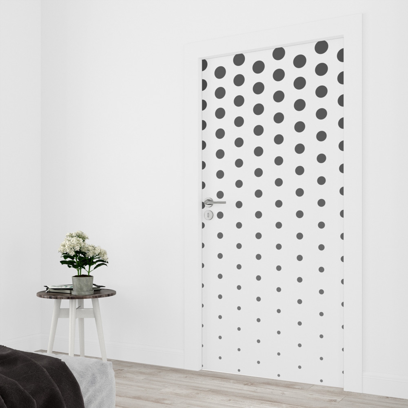 Türfolie getupfte Punkte Artikelbild 2
