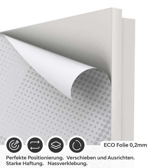 Türfolie diagonale Rechtecke ECO Folie