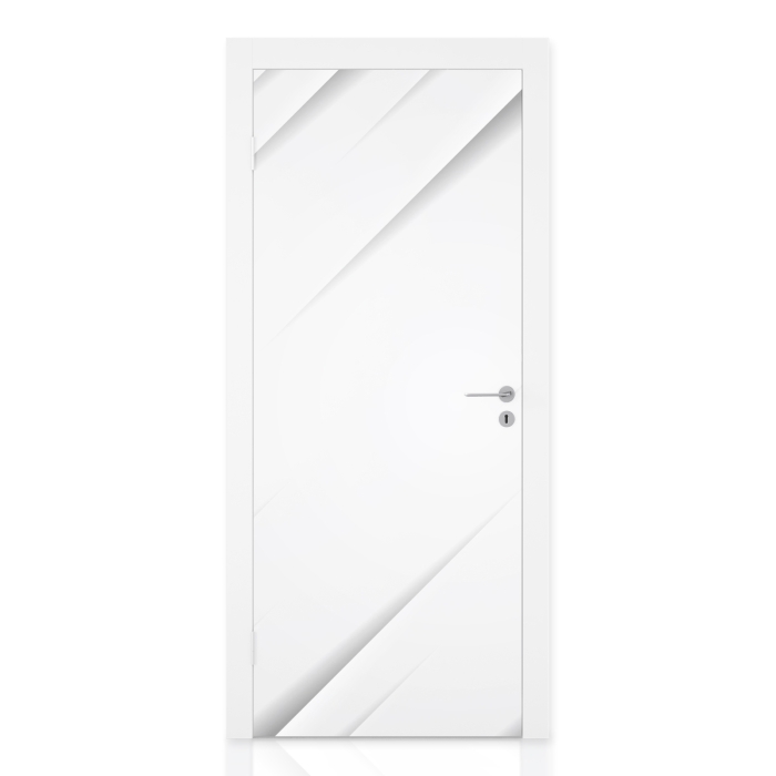 Türfolie mit modernen Linien