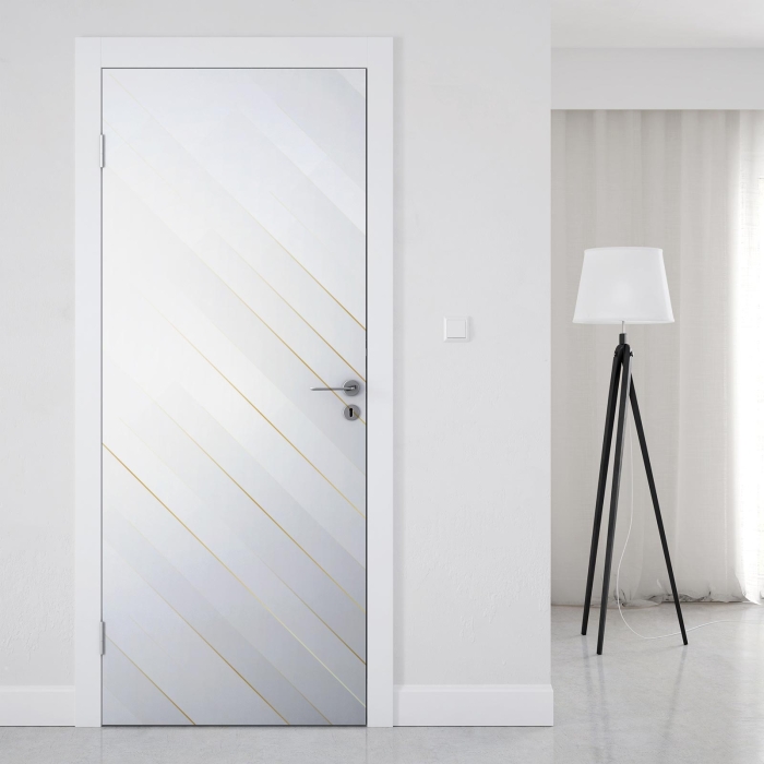 Türfolie mit goldenen Linien im modernen Design Artikelbild 1