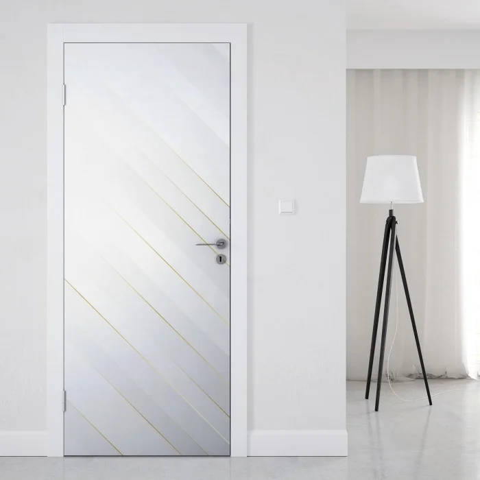 Türfolie mit goldenen Linien im modernen Design Artikelbild 1