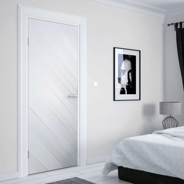 Türfolie mit goldenen Linien im modernen Design Artikelbild 2