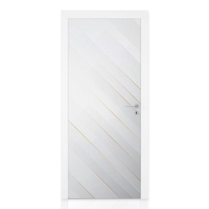 Türfolie Goldene Linien