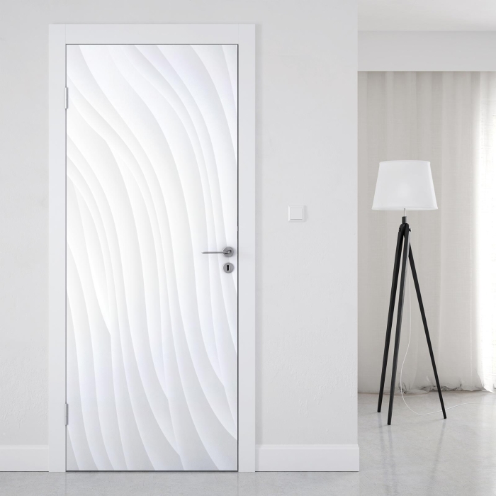 Türfolie mit eleganten Wellen in sanfter Strukturoptik Artikelbild 1