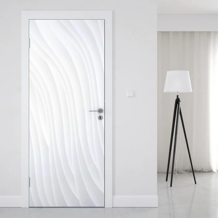 Türfolie mit eleganten Wellen in sanfter Strukturoptik Artikelbild 1