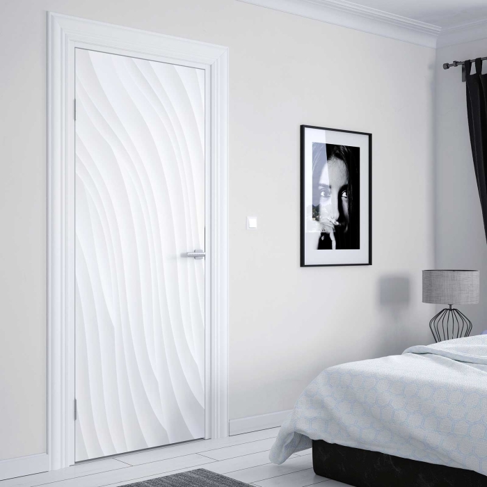 Türfolie mit eleganten Wellen in sanfter Strukturoptik Artikelbild 2